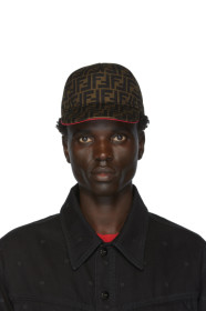 Fendi - Brown & Red 'Forever Fendi' Cap