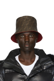 Fendi - Reversible Red 'Forever Fendi' Bucket Hat