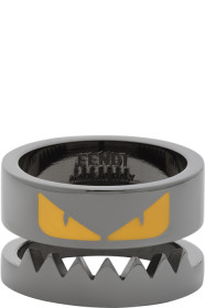 Fendi - ガンメタル バッグ バグ リング