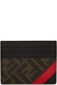 Fendi - Black & Red 'Forever Fendi' Card Holder
