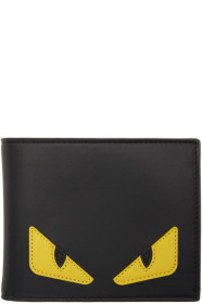 Fendi - Black & Yellow Bag Bugs Wallet