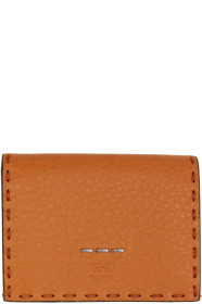 Fendi - Orange Leather Beads Wallet