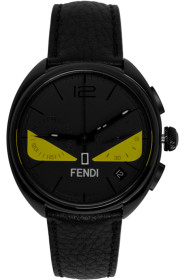 Fendi - Black 'Momento Fendi' Bugs Chronograph Watch