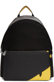 Fendi - Sac à dos noir Bag Bugs Mono Eye