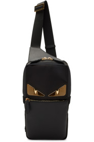 Fendi - Black Bag Bugs One-Shoulder Backpack
