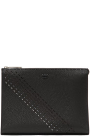 Fendi - Pochette à glissière grise Large Dégradé