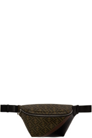 Fendi - Sac-ceinture noir et brun 'Forever Fendi'