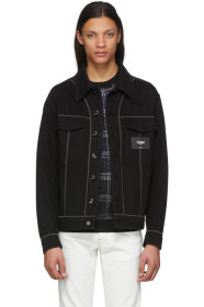Fendi - Black Denim Patch Jacket