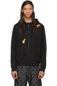 Fendi - Black Bag Bugs Zip Hoodie