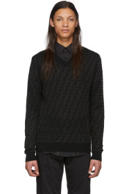Fendi - Black Wool 'Forever Fendi' Sweater