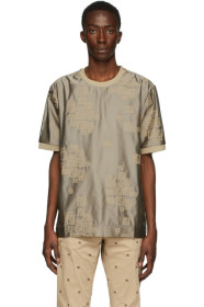 Fendi - Beige Organza 'FF' T-Shirt