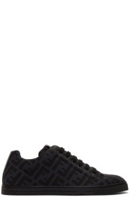 Fendi - Baskets grises et noires 'Forever Fendi'