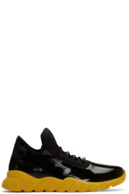 Fendi - Baskets noires et jaunes 'Forever Fendi' Runner
