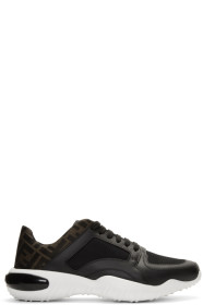 Fendi - Baskets en filet noires 'Forever Fendi'