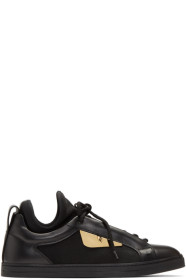 Fendi - Baskets en maille noires Bag Bugs