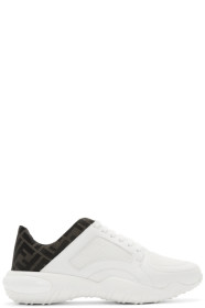 Fendi - Baskets en filet blanches 'Forever Fendi'