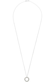 Le Gramme - Silver Slick 'Le 2.5 Grammes' Circular Pendant Necklace