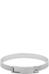 Le Gramme - Bracelet brossé argenté Slick Assemblage Ribbon 'Le 21 Grammes'