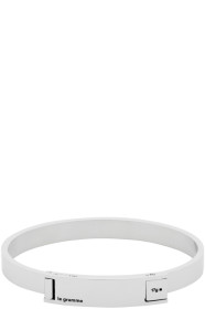 Le Gramme - Bracelet poli argenté Slick Assemblage Ribbon 'Le 21 Grammes'
