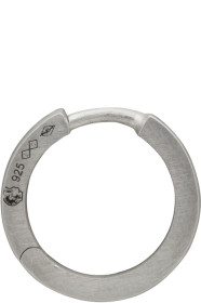 Le Gramme - Boucle d'oreille brossée argentée Slick 'La 1.1 Grammes' Ribbon