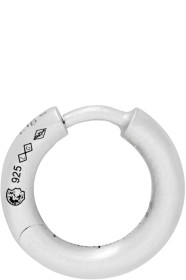 Le Gramme - Boucle d'oreille brossée argentée Slick 'La 1.5 Grammes' Bangle