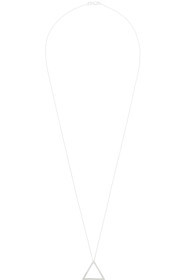 Le Gramme - Collier à pendentif triangulaire argenté 'Le 1.7 Grammes'