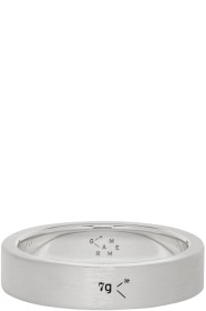 Le Gramme - Bague brossée argentée 'Le 7 Grammes' Ribbon