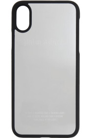 Palm Angels - Black & Silver Metal Cover iPhone XR Case