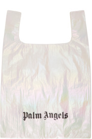 Palm Angels - White Shiny Shopping Tote