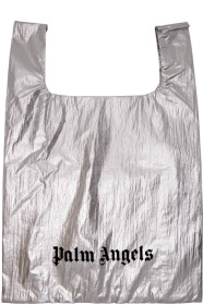 Palm Angels - Silver Shiny Shopping Tote