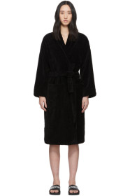 Palm Angels - Black Logo Bath Robe