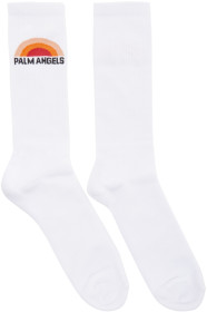 Palm Angels - White Logo Sunset Socks