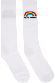 Palm Angels - White Rainbow Socks