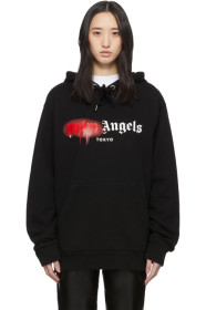 Palm Angels - Black 'Tokyo' Sprayed Hoodie