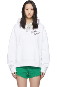 Palm Angels - White Sacred Heart Hoody