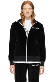Palm Angels - Blouson de survêtement en chenille noir