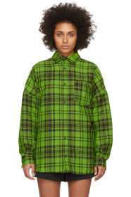 Palm Angels - Green Logo Over Shirt