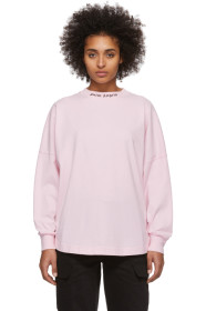 Palm Angels - Pink Logo Long Sleeve T-Shirt