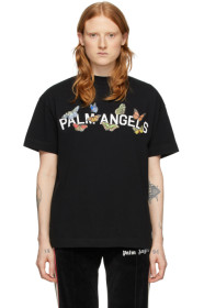 Palm Angels - Black Butterfly College T-Shirt