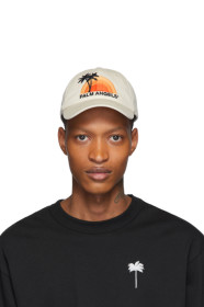 Palm Angels - Beige Logo Sunset Cap