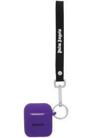 Palm Angels - Purple Logo AirPods Case Keychain