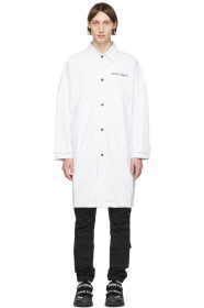 Palm Angels - White Logo Raincoat