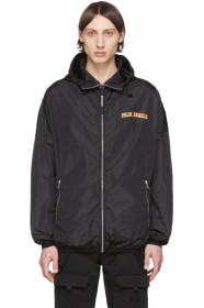 Palm Angels - Black Logo College Windbreaker Jacket