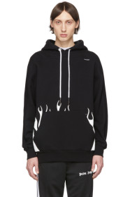 Palm Angels - Black Burning Logo Hoodie