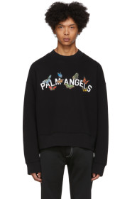 Palm Angels - 黑色 Butterfly Collage 套头衫