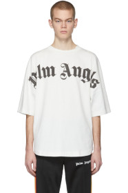 Palm Angels - Off-White Front Logo Over T-Shirt