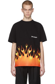Palm Angels - Black 'Firestarter' Classic T-Shirt