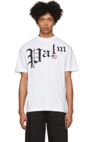 Palm Angels - 白色 New Gothic T 恤