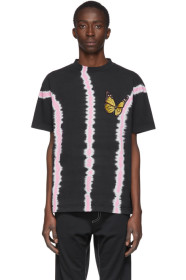 Palm Angels - 黑色 Butterfly 扎染 T 恤