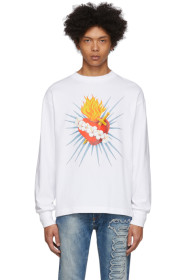 Palm Angels - 白色 Sacred Heart 长袖 T 恤